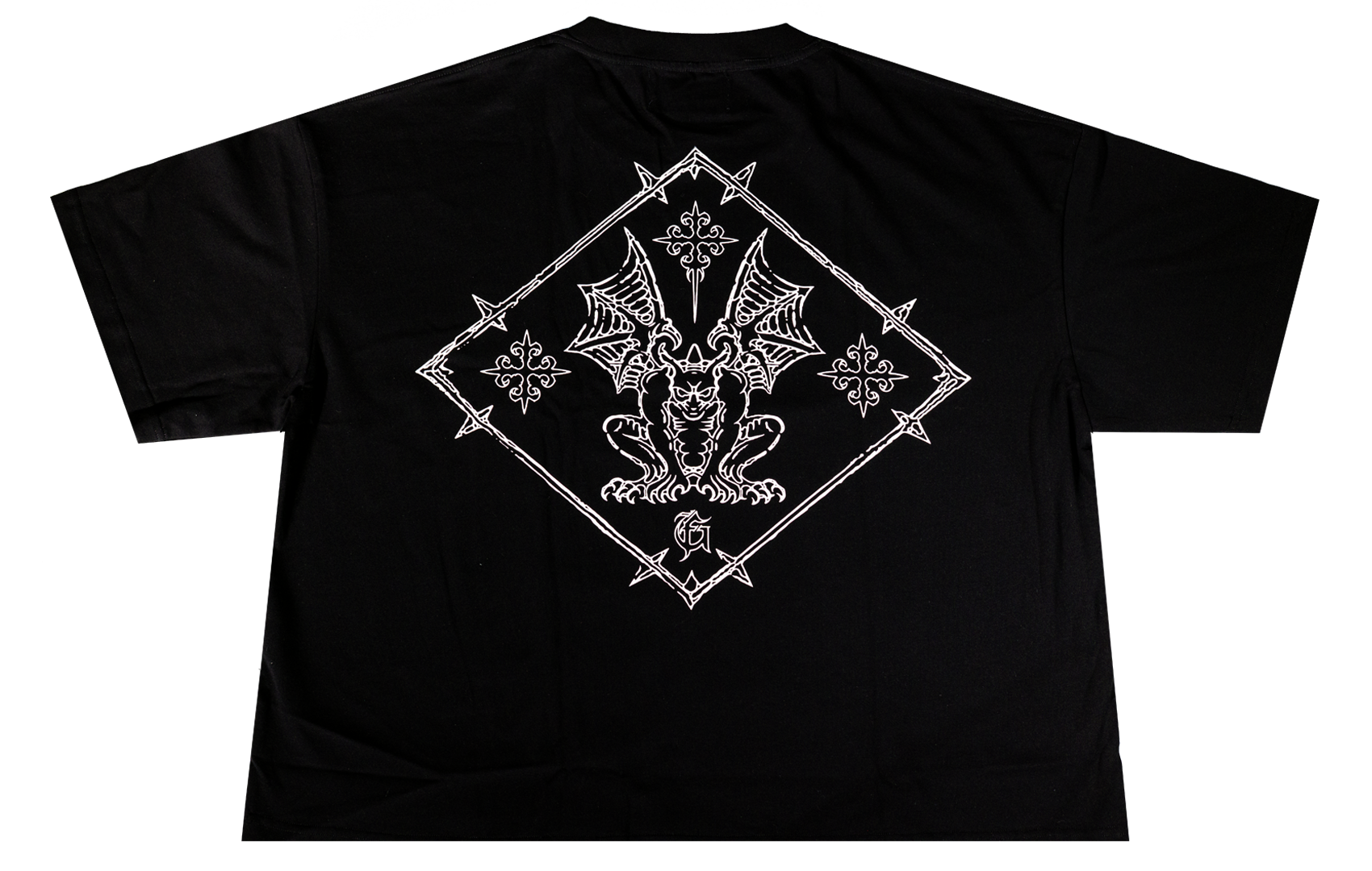 OBSIDIAN BLACK BOXY LOGO TEE