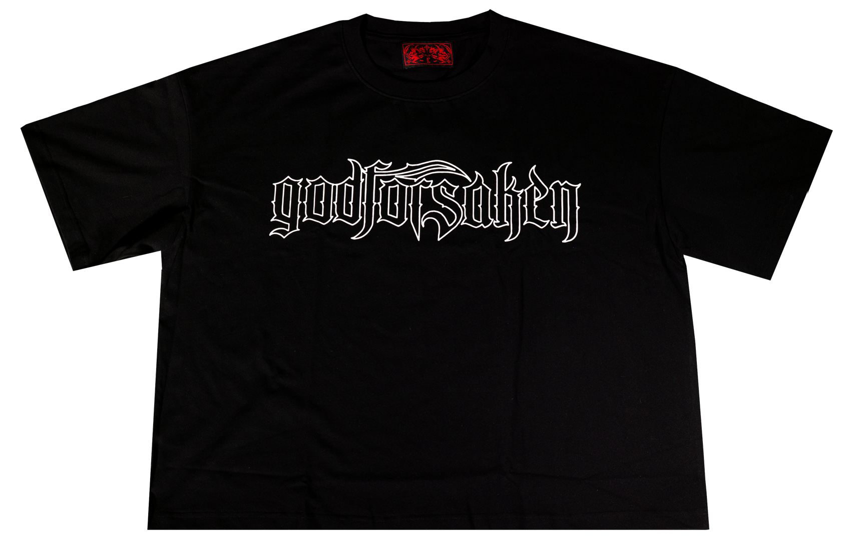 OBSIDIAN BLACK BOXY LOGO TEE