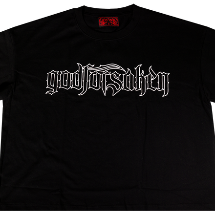 OBSIDIAN BLACK BOXY LOGO TEE